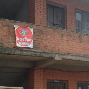 "red-sticker means not safe". Children still spend time in these buildings
